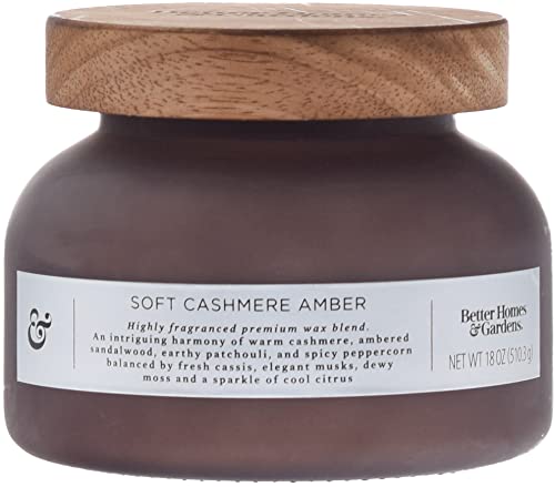 Better Homes & Gardens. 18oz Scented Candle, Soft Cashmere Amber 2-Pack, 34658