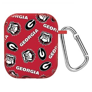 affinity bands georgia bulldogs hd case cover compatible with apple airpods gen 1 & 2 (random)