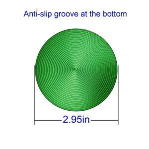 XJDAMZ Jack Pad Slotted - Universal Magnetic, Frame Rail Protector Protector Puck/Pad-Green 1Pcs 75mm-green