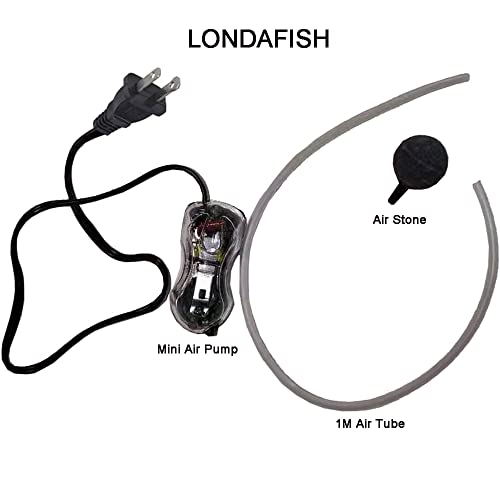 LONDAFISH Aquarium Mini Air Pump 0.8W Oxygen Pump with Air Stone &Tube