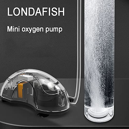 LONDAFISH Aquarium Mini Air Pump 0.8W Oxygen Pump with Air Stone &Tube