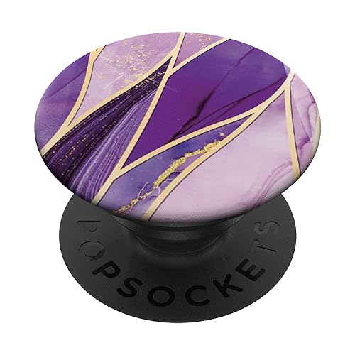 Purple Stripe Illustration Pattern Phone Popper PopSockets Standard PopGrip