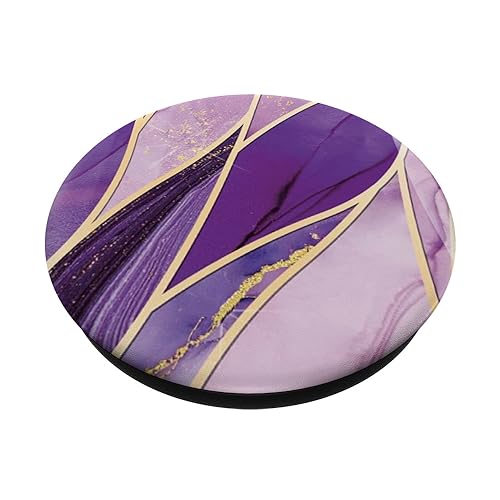 Purple Stripe Illustration Pattern Phone Popper PopSockets Standard PopGrip