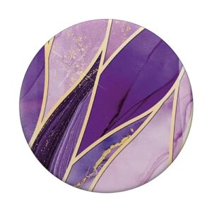 Purple Stripe Illustration Pattern Phone Popper PopSockets Standard PopGrip