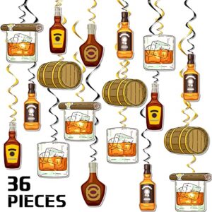 spiral whiskey birthday party decorations for men aged to perfection party supplies beer party decorations cheers and beers theme hanging swirls streamers 50th 40th 30th birthday decorations for party