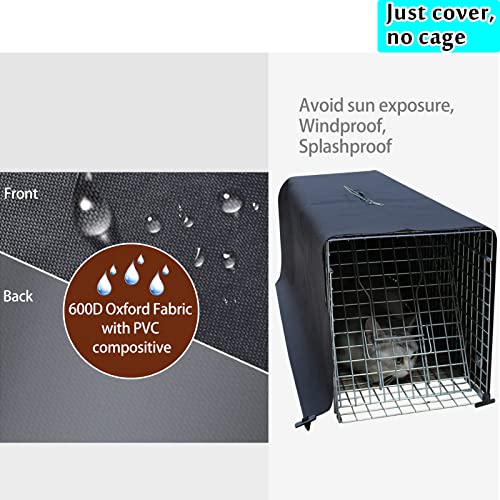 Trap Cage Cover, Animal Trap Cage Cover Small Animal Trap Cover for 1-Door Humane cat Trap 32 x 10 x 12inch, [just Cover，No cage]