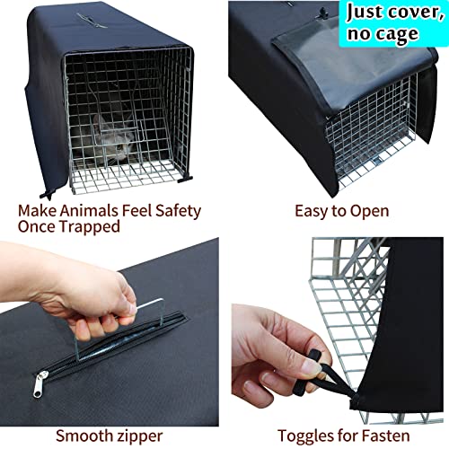 Trap Cage Cover, Animal Trap Cage Cover Small Animal Trap Cover for 1-Door Humane cat Trap 32 x 10 x 12inch, [just Cover，No cage]