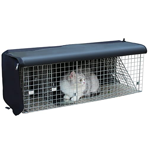 Trap Cage Cover, Animal Trap Cage Cover Small Animal Trap Cover for 1-Door Humane cat Trap 32 x 10 x 12inch, [just Cover，No cage]