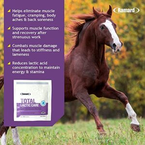 Ramard Total Lactic Care for Aging Horses, Supports Joint Function, Energy & Stamina Horse Supplies, Vitamin & Supplements w/ Branch Chain Amino Acids, 25g Pouch, 5-Pack