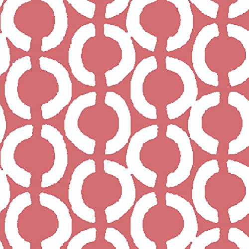 Stitch & Sparkle Cotton Duck 54" Chainlink Coral Color Sewing Fabric by The Yard D090G0001