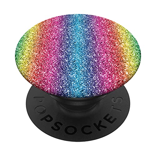 Rainbow stripes multicolored PopSockets Swappable PopGrip