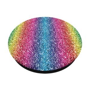 Rainbow stripes multicolored PopSockets Swappable PopGrip