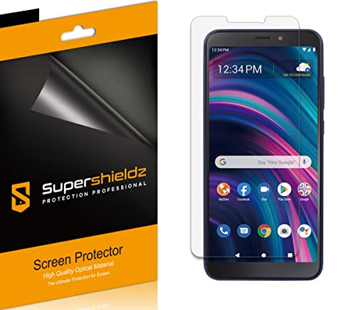 Supershieldz (6 Pack) Designed for BLU View 3 (B140DL) Screen Protector, High Definition Clear Shield (PET)