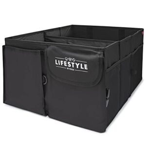 Lifestyle by Focus Car Storage and Vacuum Set - Includes Large Trunk Organizer, On-Seat Organizer, and 12V Portable Car Vacuum