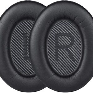 QC35 ii Replacement Earpads, Soft & Comfort for Bose QuietComfort 35 Ear Cushion Ear Pads Compatible with Bose QC35 II QC35 Wireless Over-Ear Headphones (Black)