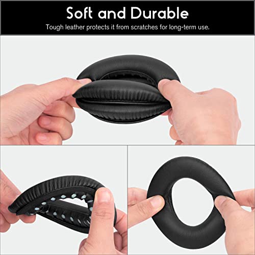 QC35 ii Replacement Earpads, Soft & Comfort for Bose QuietComfort 35 Ear Cushion Ear Pads Compatible with Bose QC35 II QC35 Wireless Over-Ear Headphones (Black)
