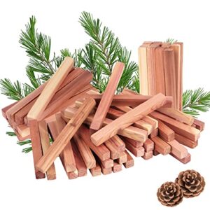 goldorcle 40pcs cedar blocks for clothes storage, 100% natural aromatic red cedar blocks for wardrobe, cedar planks for closets drawers