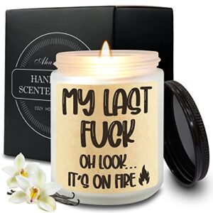 aharhora funny gift candle for her humorous unique sarcastic gifts for best friend bestie women men him bff coworker birthday friendship female joke