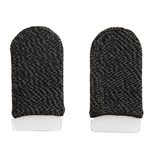 01 02 015 Game Finger Sleeve, 2Pcs Breathable Comfortable Phone Gaming Finger Sleeves High Sensitivity Sweat Proof for Mobile Phone Games