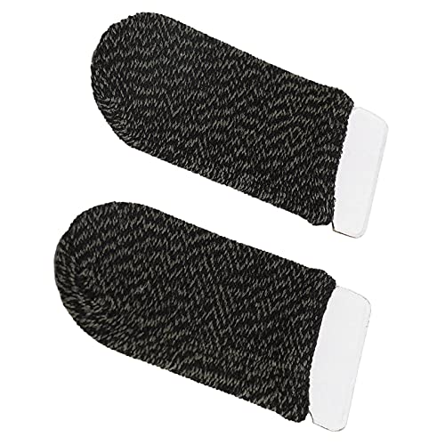 01 02 015 Game Finger Sleeve, 2Pcs Breathable Comfortable Phone Gaming Finger Sleeves High Sensitivity Sweat Proof for Mobile Phone Games