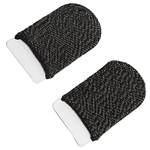 01 02 015 Game Finger Sleeve, 2Pcs Breathable Comfortable Phone Gaming Finger Sleeves High Sensitivity Sweat Proof for Mobile Phone Games