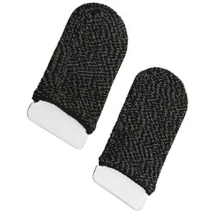 01 02 015 Game Finger Sleeve, 2Pcs Breathable Comfortable Phone Gaming Finger Sleeves High Sensitivity Sweat Proof for Mobile Phone Games