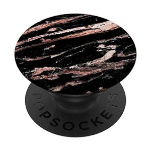 rich rose pink and black illustration pattern phone popper popsockets swappable popgrip