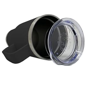 LaserGram 20oz Vacuum Insulated Travel Mug with Handle, NP Nurse Practitioner, Personalized Engraving Included (Black)