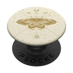 cottagecore witchy goth moth celestial dark academia popsockets standard popgrip
