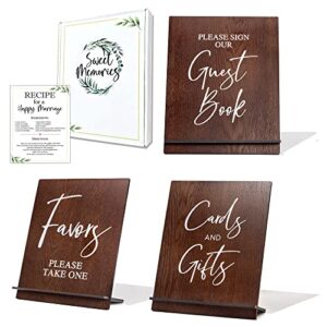 real wood wedding signs for ceremony and reception – cards and gifts sign for wedding – wedding sign for memory table sign - in loving memory wedding signs for wedding ceremony and reception - guestbook