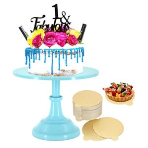 miukage cake stand, adjustable height cake stands, high-end wedding cake stand, metal blue cake stand suitable for graduation ceremonies, birthday parties, home decoration