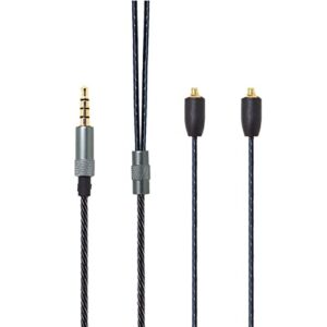 se215 upgrade gold plated jack cable replacement earbuds exchange cord compatible with shure se846 se425 se535 se535ltd-j se315; yinyoo pro h5 hq5 better earphones (black)