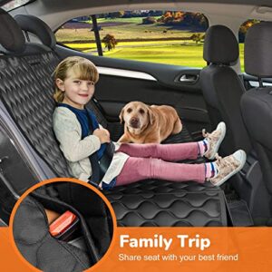 URPOWER Waterproof Dog Car Seat Cover for Back Seat for Cars, SUVs &Trucks Compatible for Armrest, Nonslip Car Seat Protector for Pets and Child,