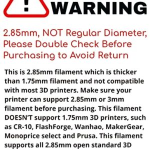 2.85mm(3mm) TPU Filament 2.85 White, 750g Shore 95A Flexible Filament 2.85mm, Polymaker PolyFlex TPU95 3D TPU Filament 3mm White Soft Filament, Print with 2.85mm Openning 3D Printers Only