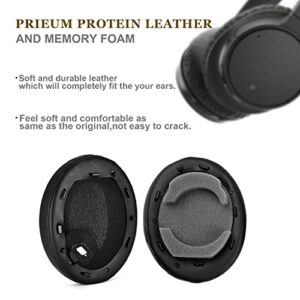 Replacement Earpads Compatible with Sony WH-1000XM4 (WH1000XM4) Headphones, Ear Pads Cushions Ear Covers with Soft Protein Leather,Noise Isolation Memory Foam Headset Ear Cushion-Added Thickness