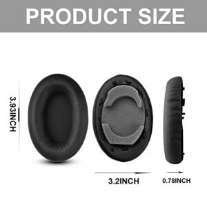 Replacement Earpads Compatible with Sony WH-1000XM4 (WH1000XM4) Headphones, Ear Pads Cushions Ear Covers with Soft Protein Leather,Noise Isolation Memory Foam Headset Ear Cushion-Added Thickness