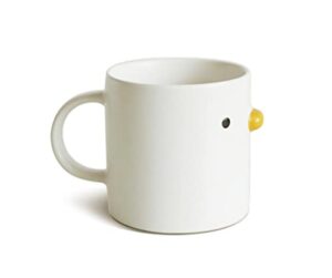 purroom cute duck coffee mug, handmade glaze chick cup, safety ceramic milk latte mugs, 14oz cute tea cup. best gifts for coffee & mug collector.