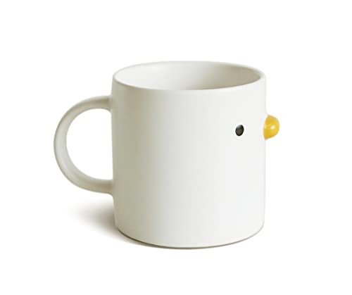 PURROOM Cute Duck Coffee Mug, Handmade Glaze Chick Cup, Safety Ceramic Milk Latte Mugs, 14oz Cute Tea Cup. Best Gifts For Coffee & Mug Collector.