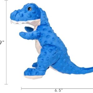 DODODOLA Stuffed Dog Toys Durable Plush Dog Toy with Crinkle Paper Cute Dinosaur Squeaky Dog Toys Dog Chew Toys for Medium Large Breed