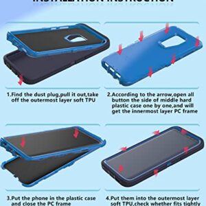 Guirble for Samsung Galaxy S9 Plus Case,Shockproof Dropproof for Samsung S9 Plus Case,Heavy Duty Protective Galaxy S9 Plus Csae,S9 Plus Case 6.2 Inch(Dark Blue)