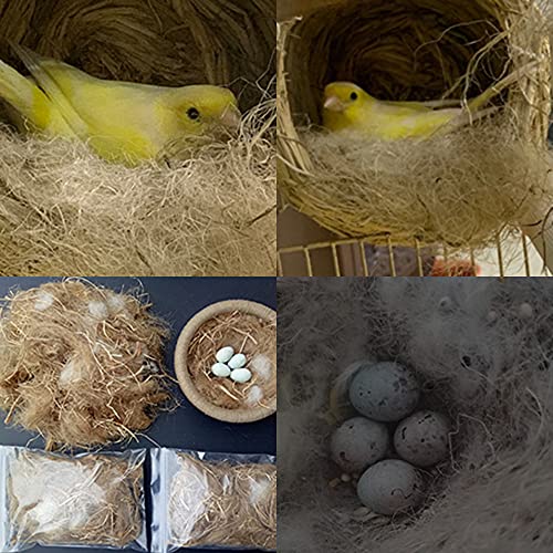 Shuoxpy 1.4 Oz Natural Bird Nesting Materials, Bird Nest Bedding Material, Great for Nest Building for Bird Small Animals