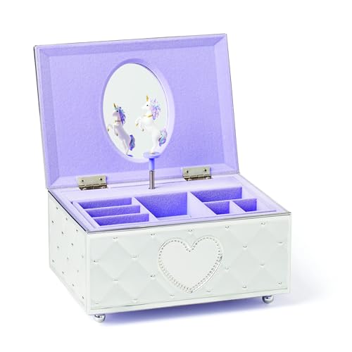 Lenox Childhood Memories Music Unicorn Jewelry Box, 2.35, Metallic