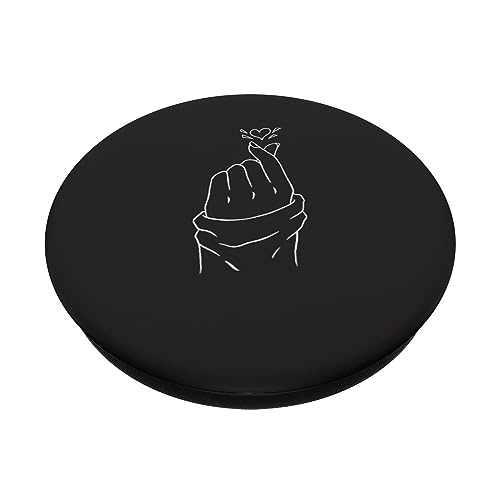 Korean Finger Heart K-Pop Saranghae Saranghaeyo I Love You PopSockets Standard PopGrip