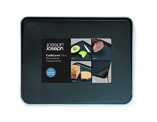 Joseph Joseph 981001 Cut&Carve Plus Plus Chopping Board, Large, Sky