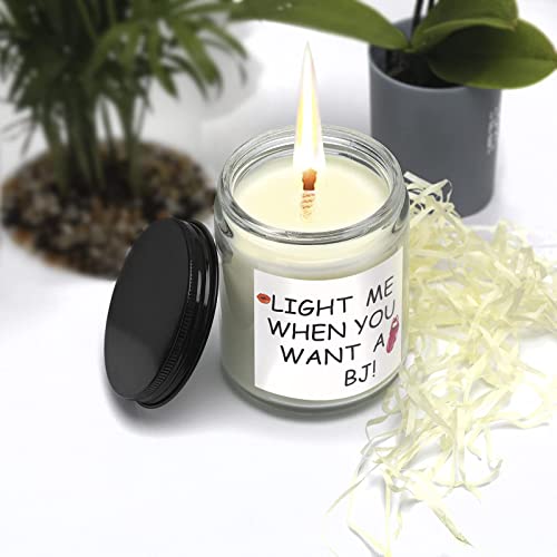 Scented Candles Funny Gifts for Him, Men, Boyfriend, Fiance, Husband，Valentines Day, Christmas, Birthday Gifts for Boyfriend, Husbands, BJ Candle for Men