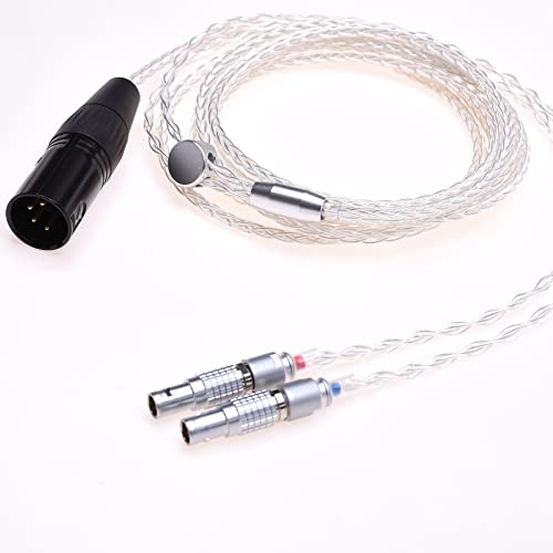 GAGACOCC Silver Plated Headphone Upgrade Cable for Focal Utopia Ultra (6FT, 4Pin XLR Male)