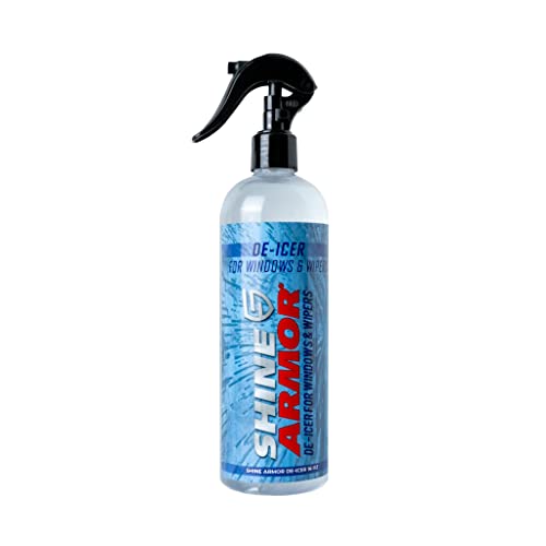 SHINE ARMOR Anti Fog Hero with Microfiber Cloth Windshield & Deicer Spray for Car Windshield Windows Wipers and Mirrors