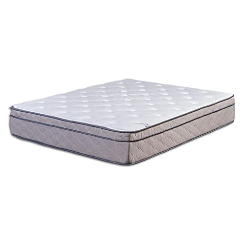 Greaton Queen 12 Inch EuroTop Ultra Plush Low Pressure and Motion Transfer Breathable Hybrid Pocket Coil Mattress in a Box, Mink