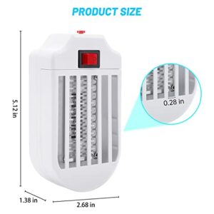 Indoor Bug Zapper for Home, Electric Mosquito Zapper Indoor Plug in, Small Mosquito and Gnat Trap Killer Lamp for Bedroom, Garage, Kitchen, Baby Room 4 Pack