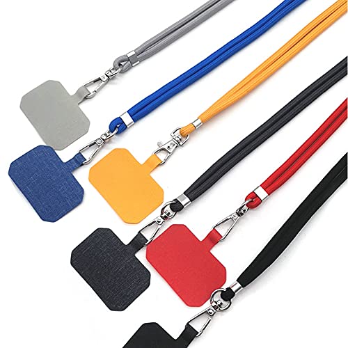 KINGLINK Universal Cell Phone Lanyard, Lanyard for Phone with Adjustable Nylon Neck Strap with Most Smartphones Phone Tether Can be Combined with Any Phone Case